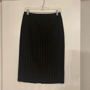 MacMara Wool Pinstripe Pencil Skirt